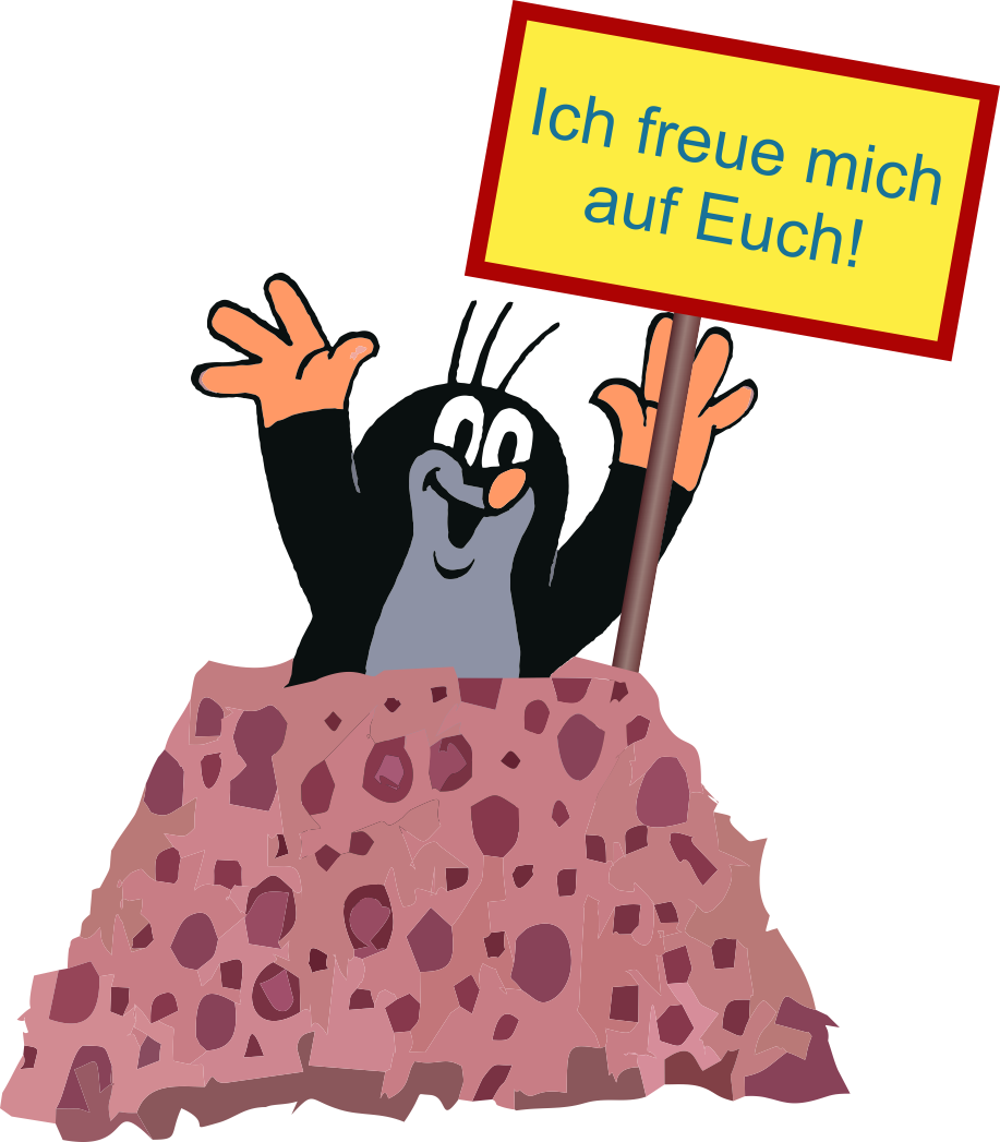 Maulwurf Ich freue mich