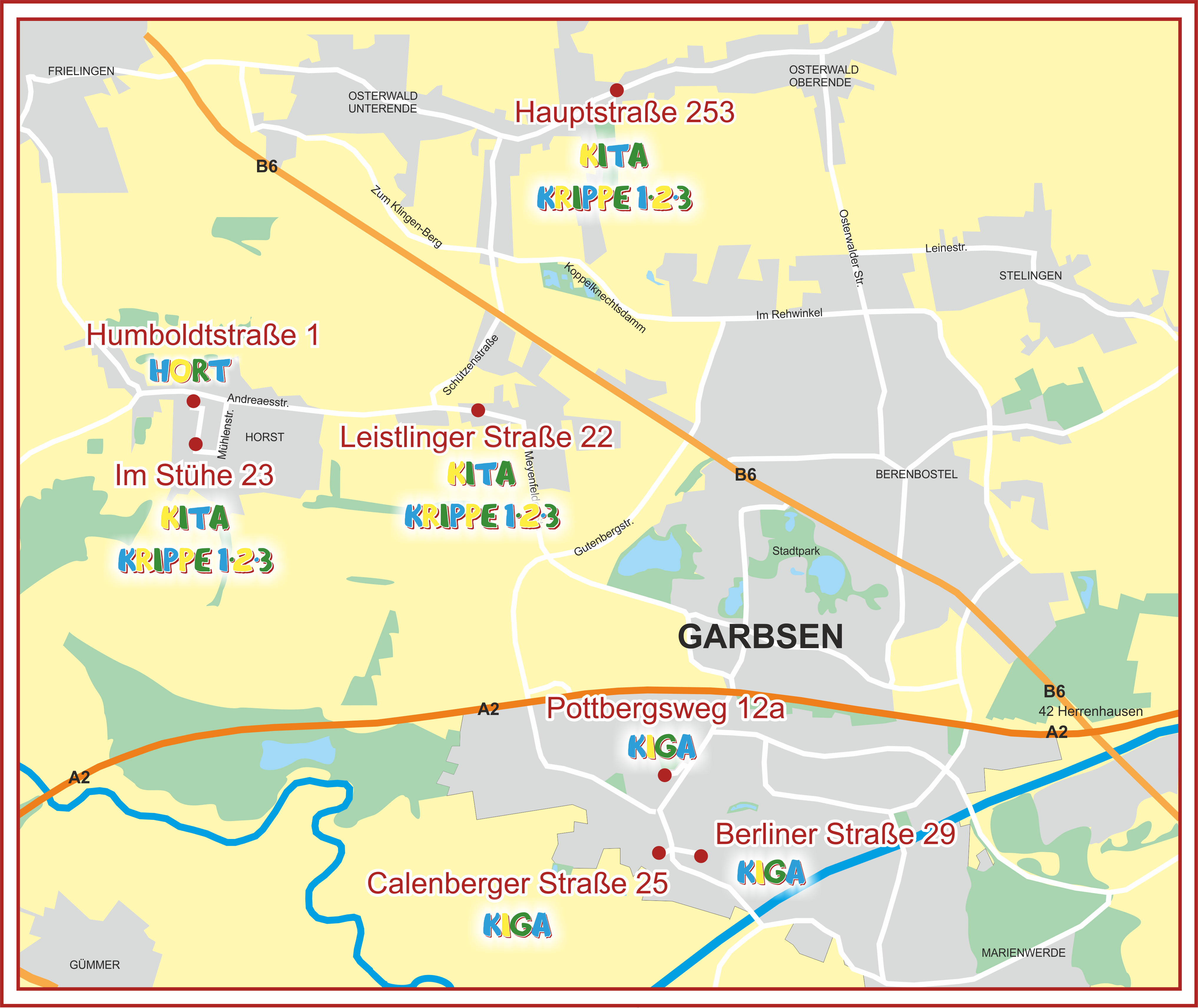 PVG Karte Garbsen mit Standorten1